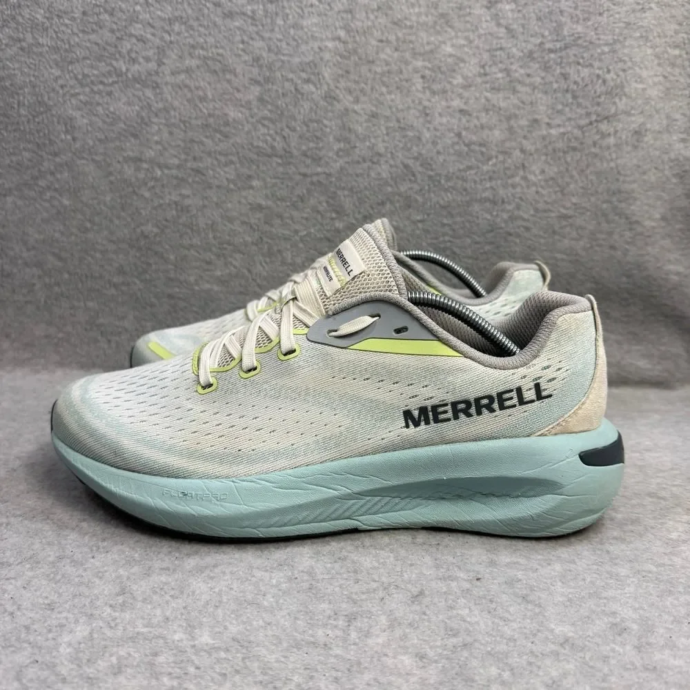Merrell Morphlite Shoes Womens Size 10 White Blue Trail Running Sneakers J068286